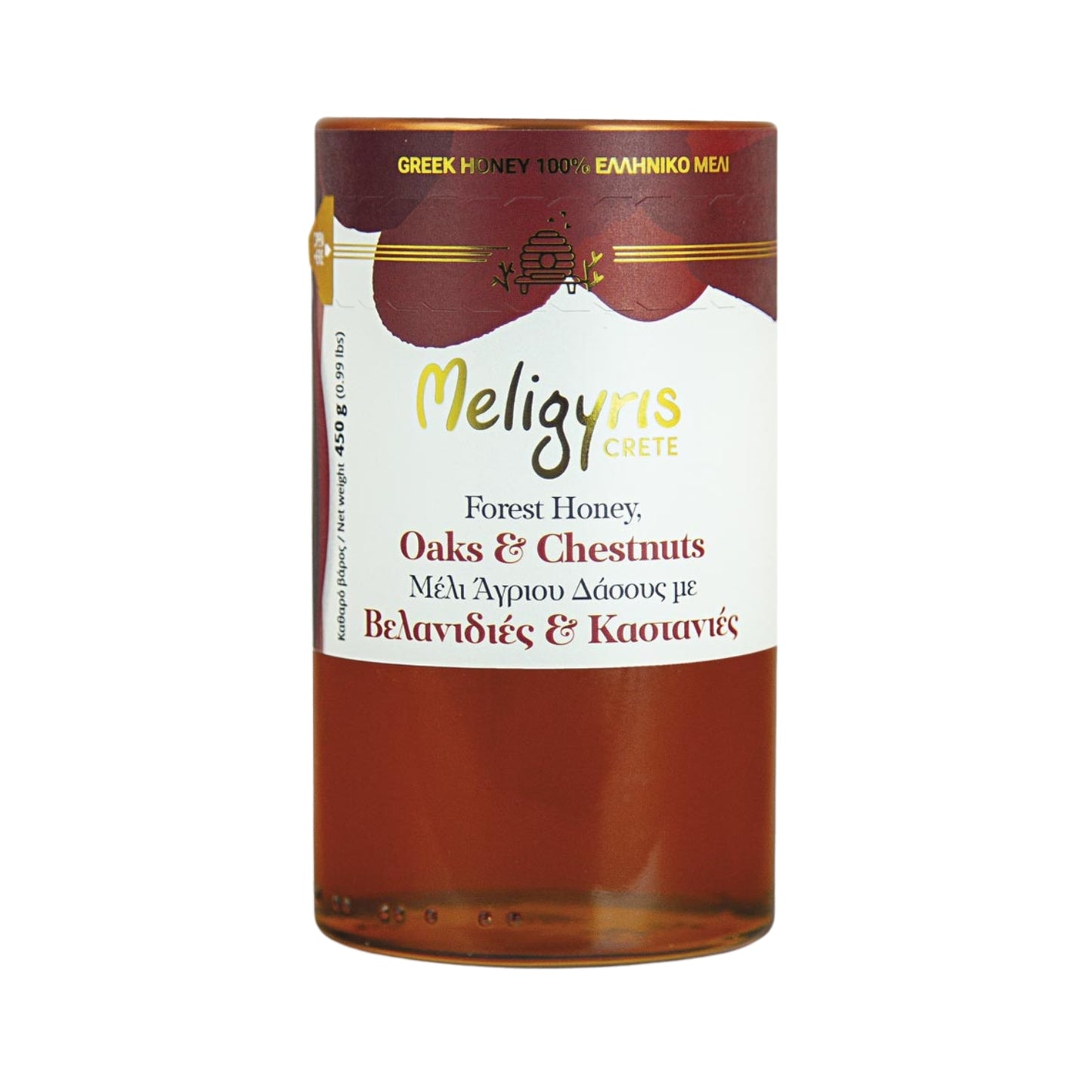 Eiken kastanjehoning van Meligyris 450g