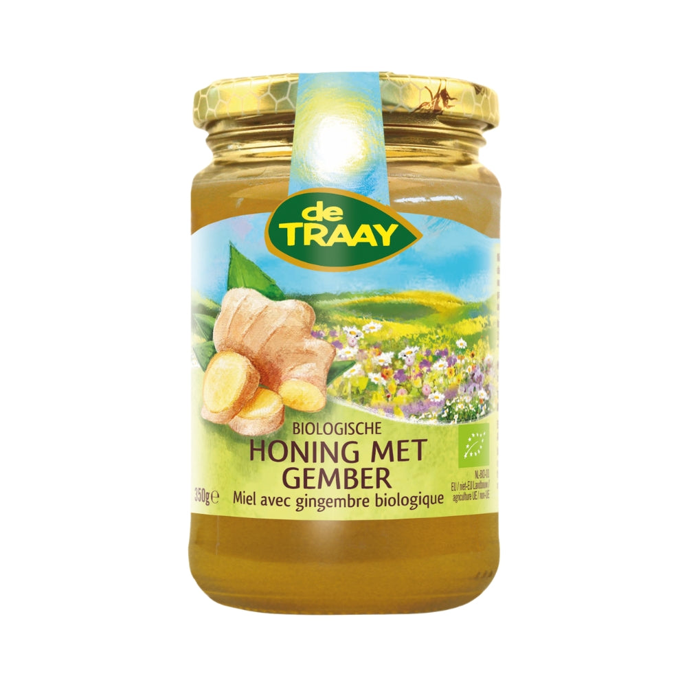 De Traay biologische gember honing 350g