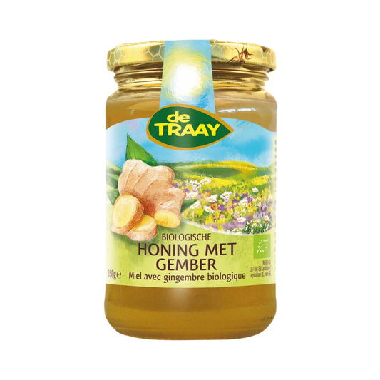 De Traay biologische gember honing 350g